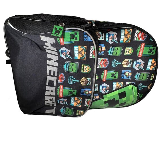 Minecraft Large 16" School Backpack Detachable Lunch Bag for Kids Boys - Picture 12 of 16